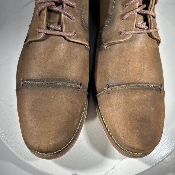 Belvedere Paris Mens Calf Leather Dress Shoes Size 10.5 D Brown Cap Toe Oxfords main image 12